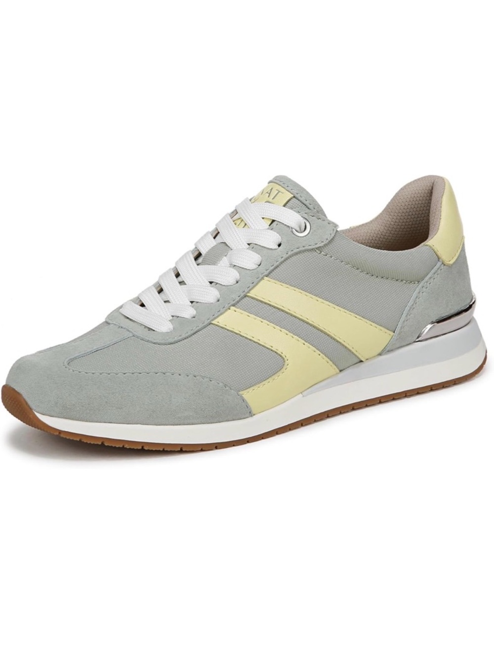 Naturalizer Women’s Casual Grey and Pale Yellow Athletic Sneakers size 9.5